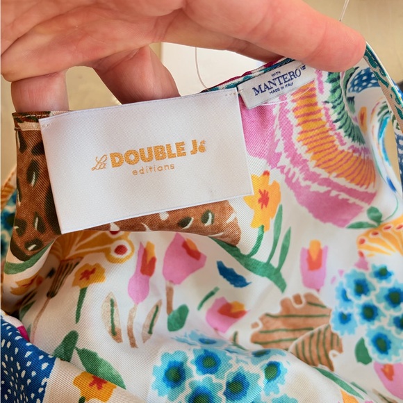 LA DoubleJ Pellicano dinner dress silk Floral Maxi size medium - Picture 5 of 8